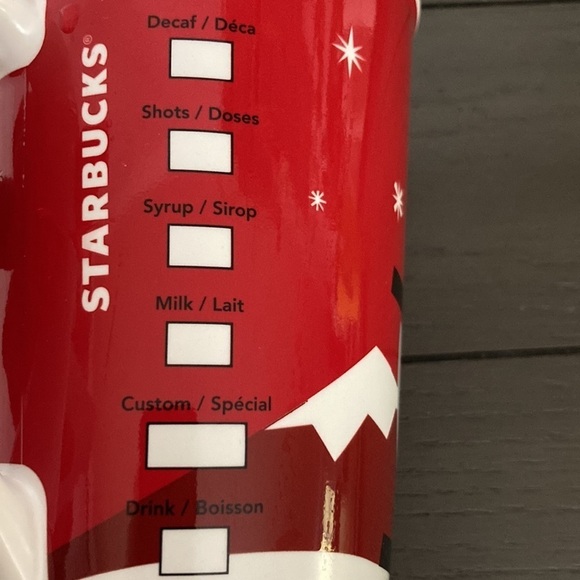 Starbucks Christmas Mug 2011 with Man and Dog on Sled - Picture 3 of 5